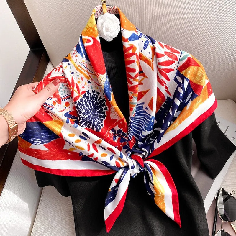 90*90cm Square Silk Scarf