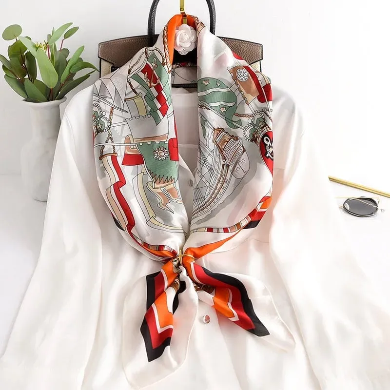 90*90cm Square Silk Scarf