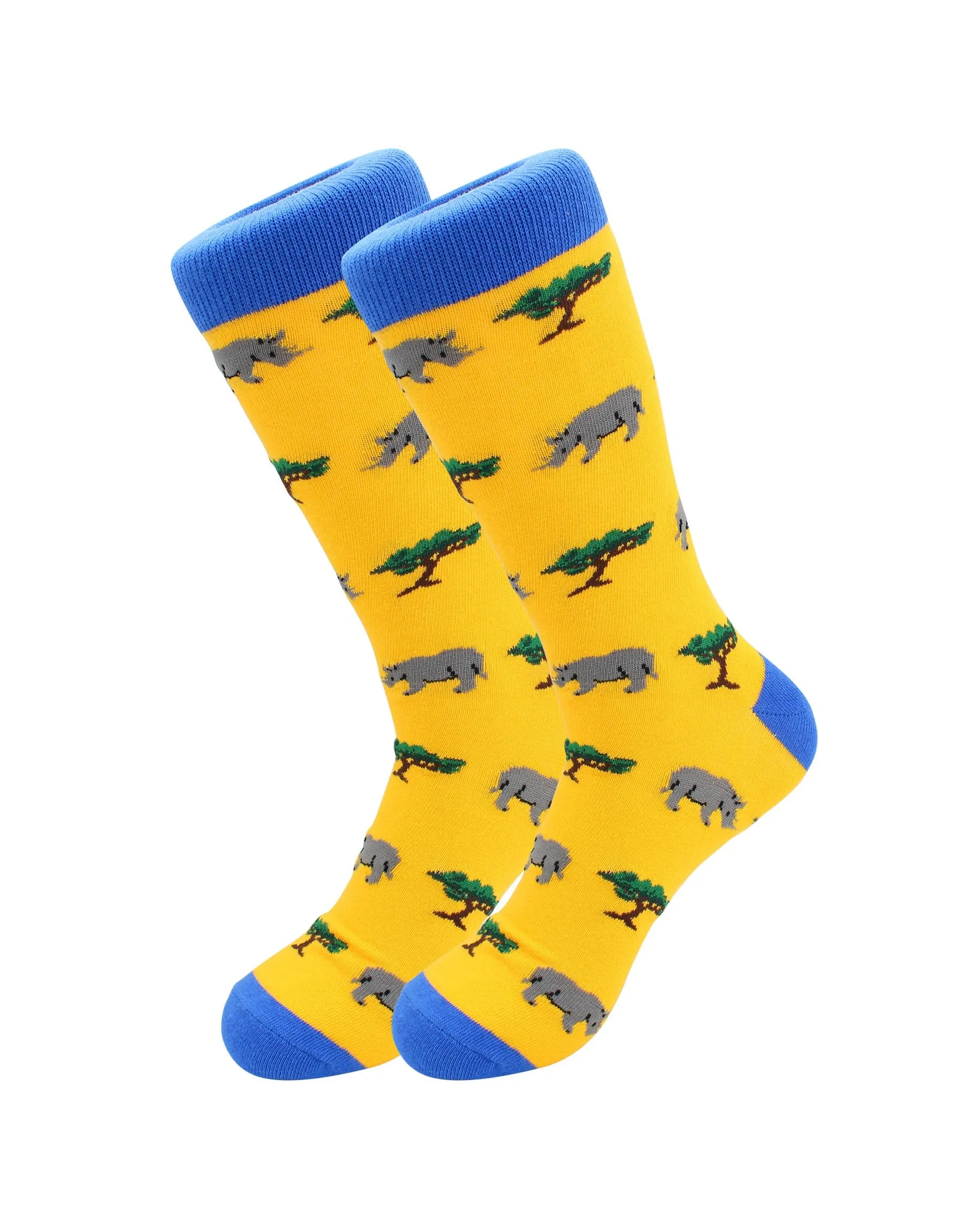 Animal Socks – Rhino, Alligator, Zebra, Wolf Fun Comfy Socks