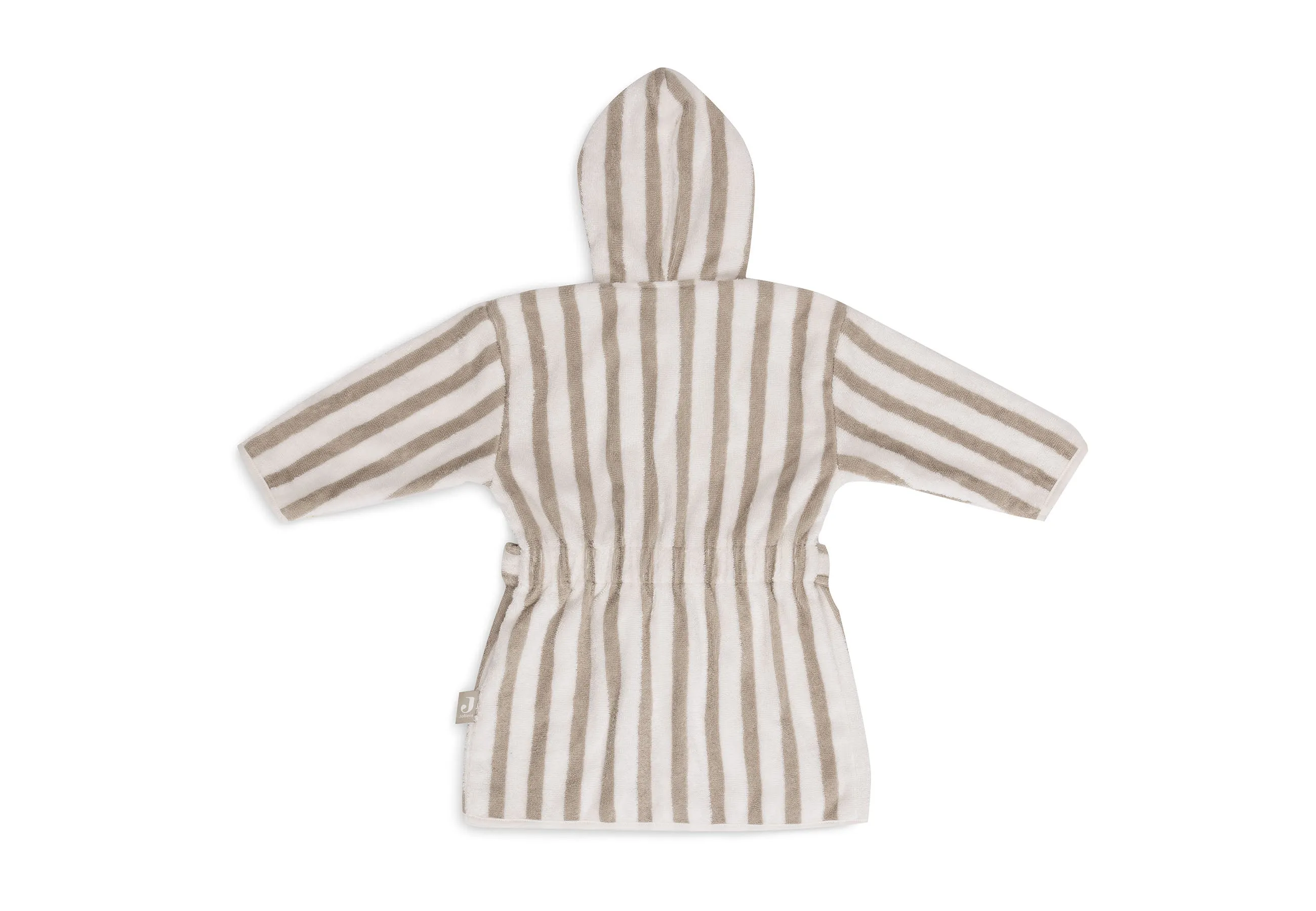 Bathrobe 1-2 year Stripe Terry - Olive Green - GOTS