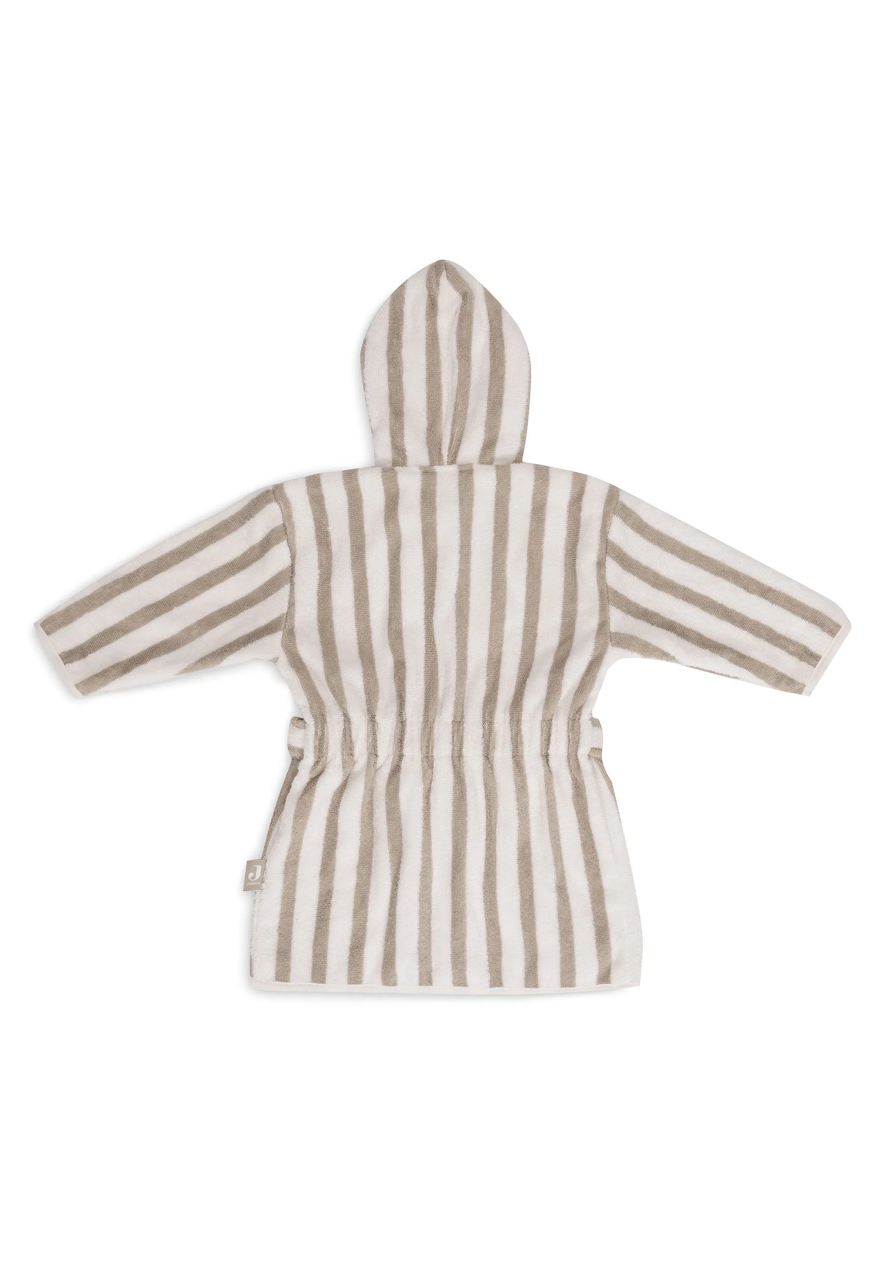 Bathrobe 3-4 year Stripe Terry - Olive Green - GOTS