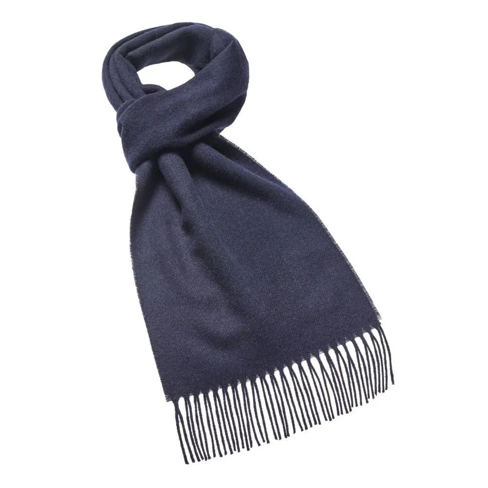 Bronte Moon - Plain Luxury Scarf - 100% Merino Lambswool - Made in England