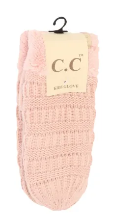 CC Kids Fuzzy lined mittens