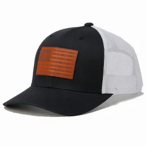 Cinch Leather Flag Patch Cap