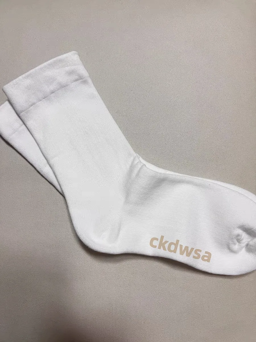 ckdwsa socks, round neck socks, casual sports cotton socks