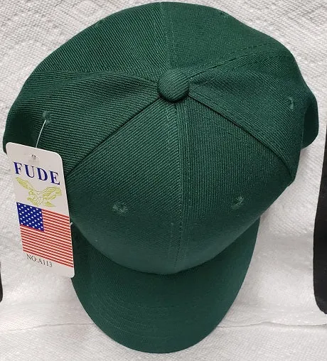 Cliff --  Cotton Baseball Cap -- Hunter Green