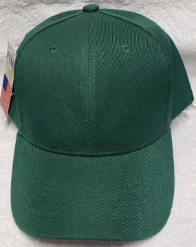 Cliff --  Cotton Baseball Cap -- Hunter Green