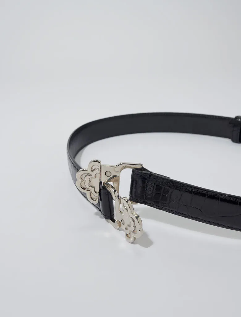 Clover buckle belt