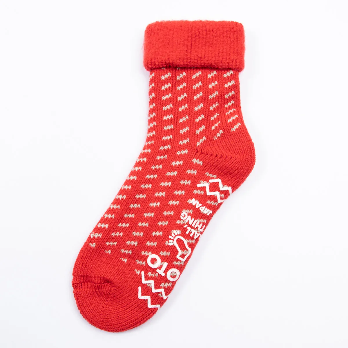 Comfy Room Socks - Bird's Eye Scarlet