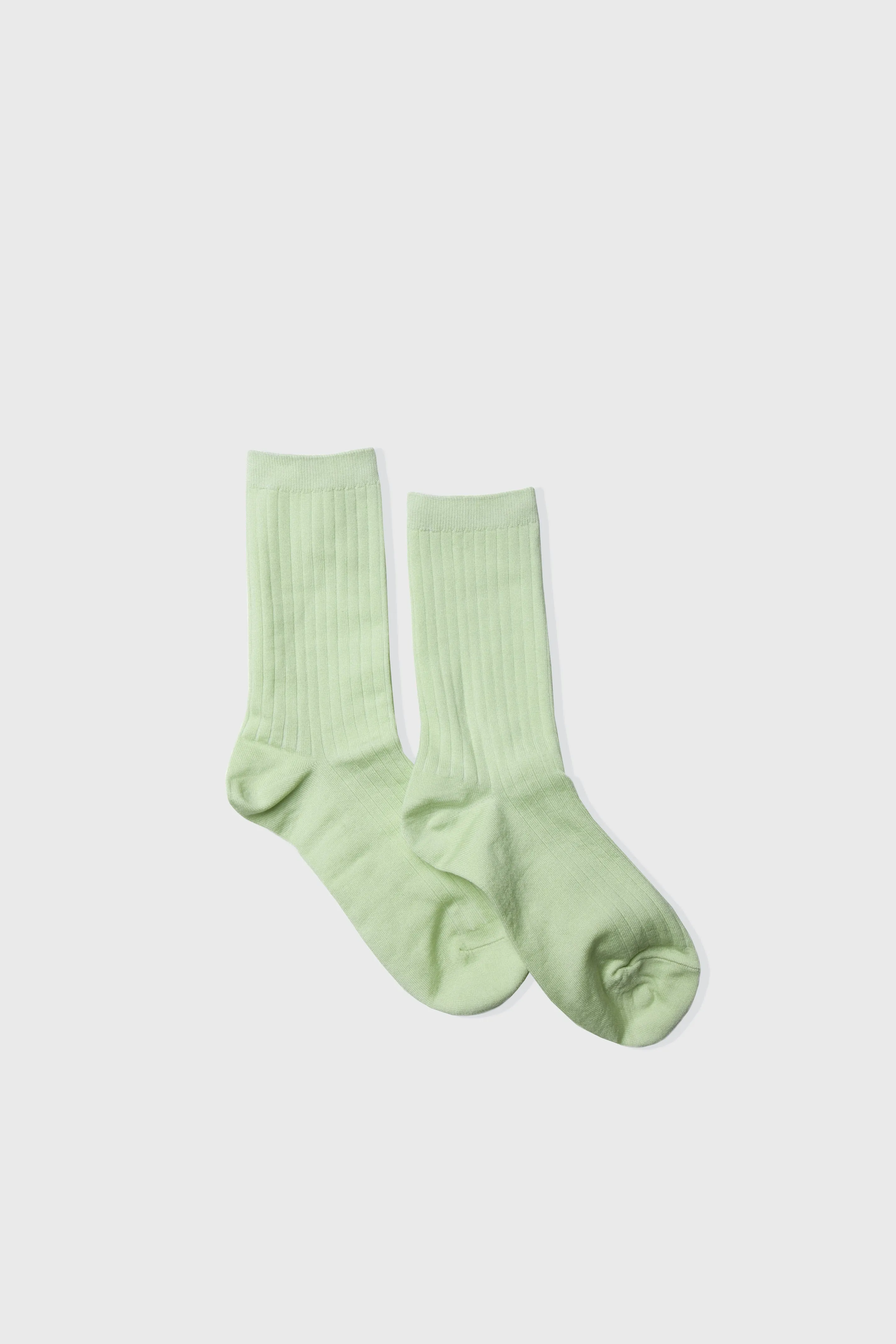 Cotton Half Crew - Lime Cream