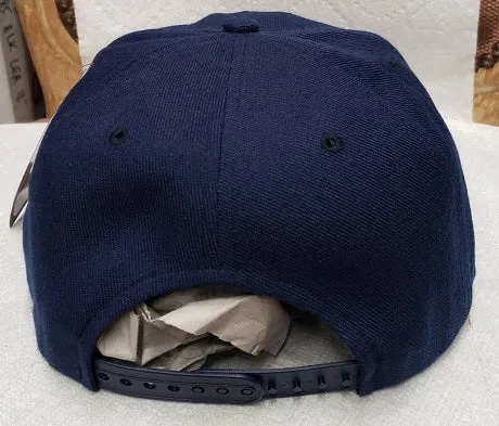 Cyril -- Snapback Boston Baseball Cap -- Navy Blue/White