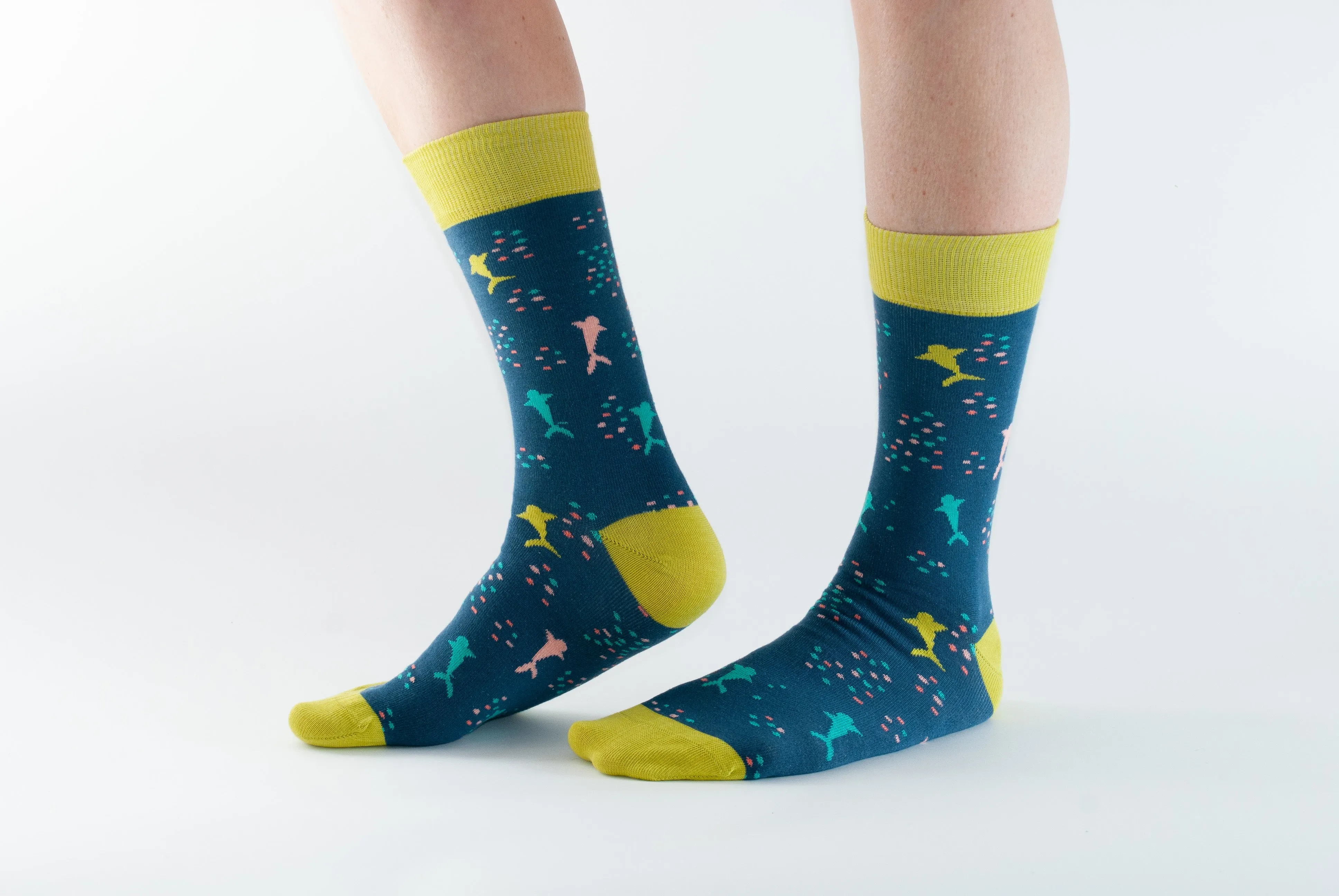 Doris & Dude Blue Sharks Socks