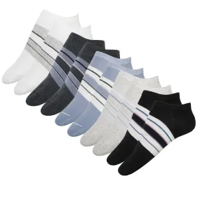 FabSeasons Cotton Liner Striped Ankle Socks, Pack of 5 pairs