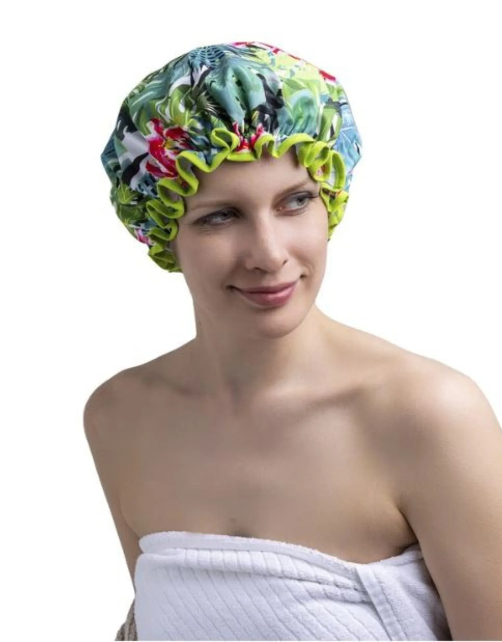 Fashy Classic Multi-Coloured Shower Cap - Pack of 5