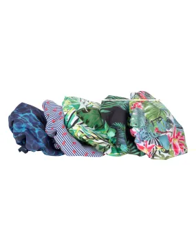 Fashy Classic Multi-Coloured Shower Cap - Pack of 5