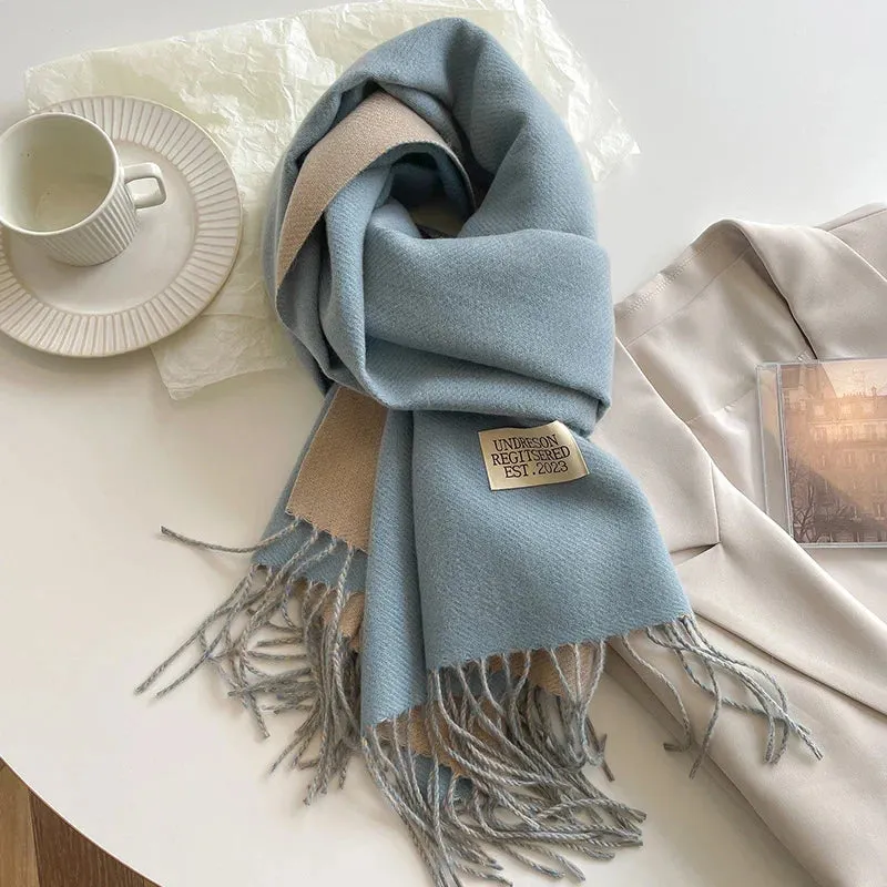 Faux Cashmere Pashmina Scarves Soft Scarf