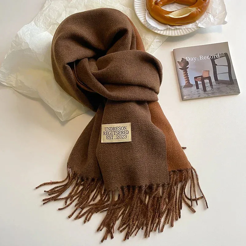 Faux Cashmere Pashmina Scarves Soft Scarf