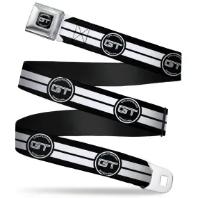 Ford GT CALIFORNIA SPECIAL Emblem Full Color Black White Seatbelt Belt - Ford GT CALIFORNIA SPECIAL Emblem Stripe Black/White Webbing