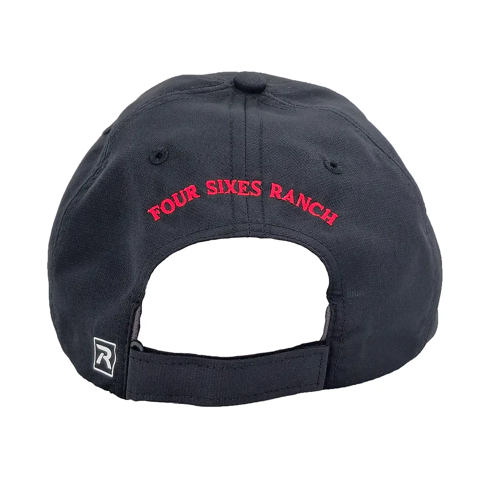 Four Sixes Black Golf Cap