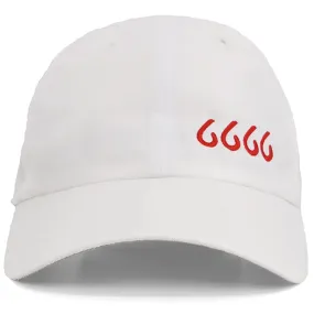 Four Sixes White Golf Cap