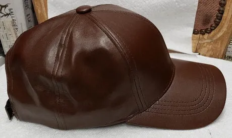 Glen -- Man-Made Baseball Cap -- Brown