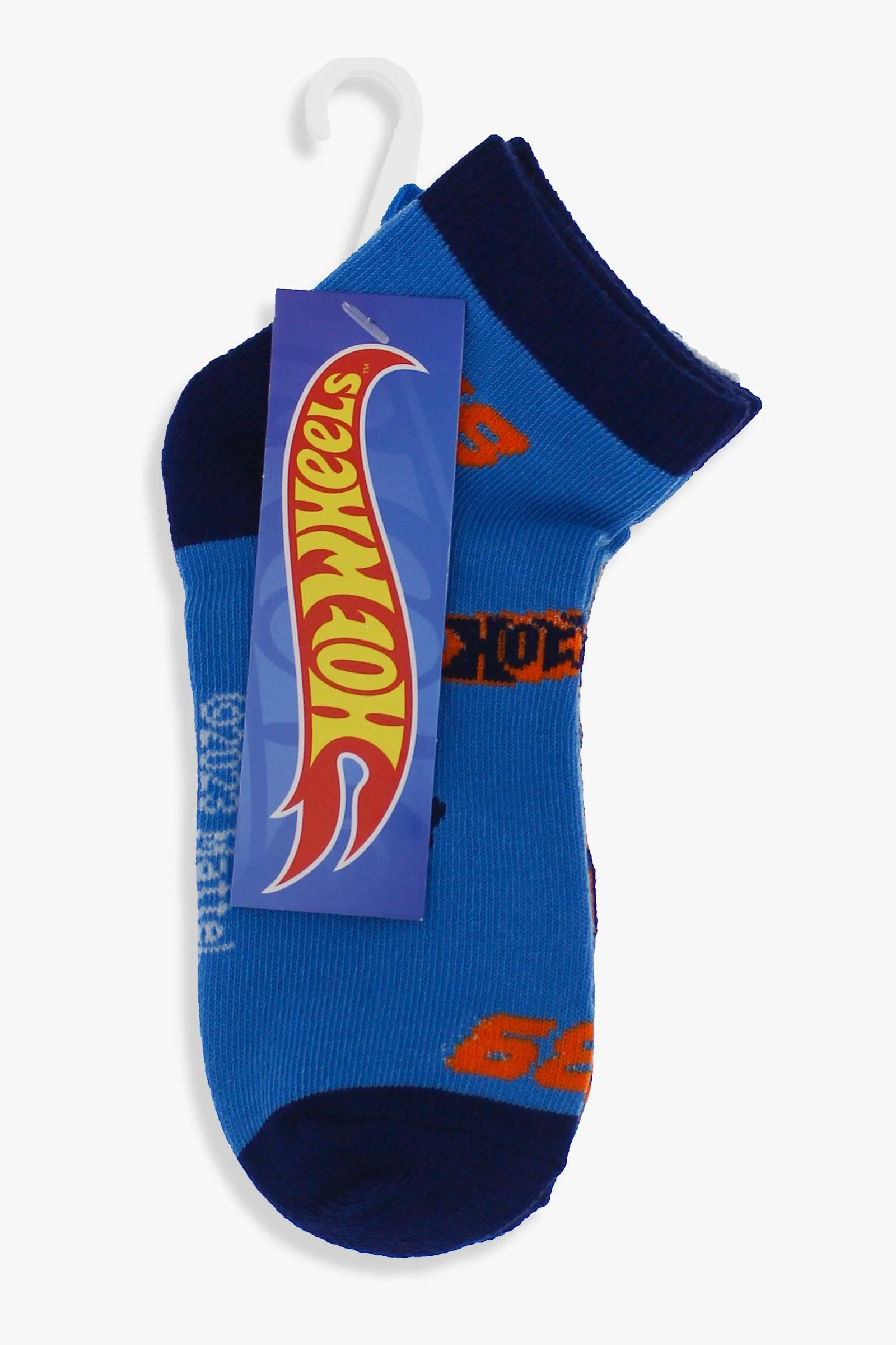 Hot Wheels Youth Boys 3-Pack No-Show Ankle Socks