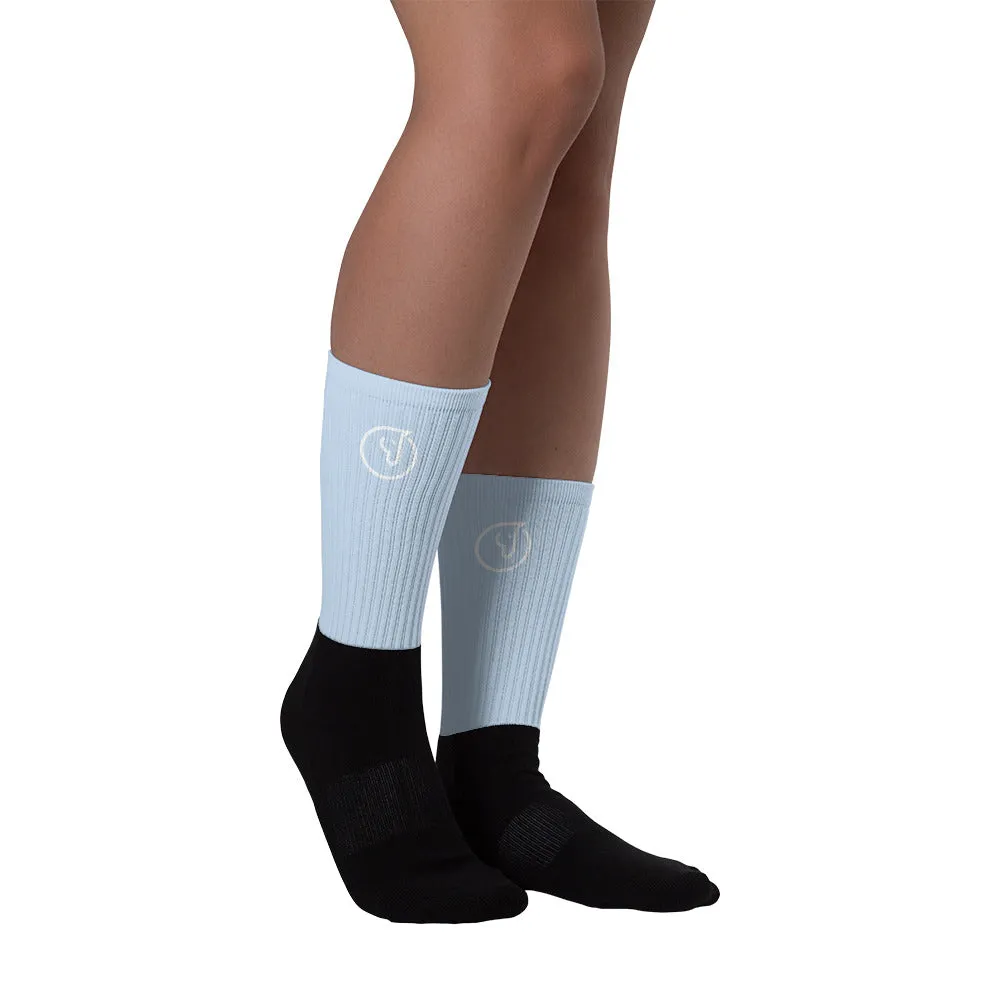 Humble Sportswear™ Sky Blue Crew Socks