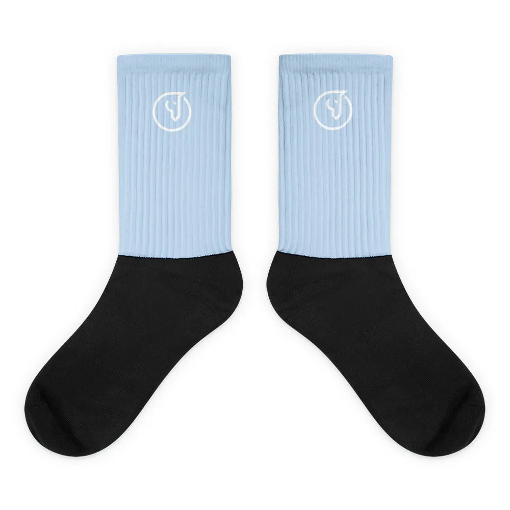 Humble Sportswear™ Sky Blue Crew Socks