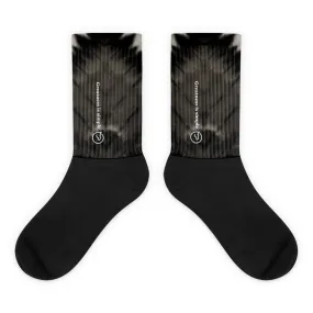 Humble Sportswear™ Tie-Dyed Black GIS Crew Socks