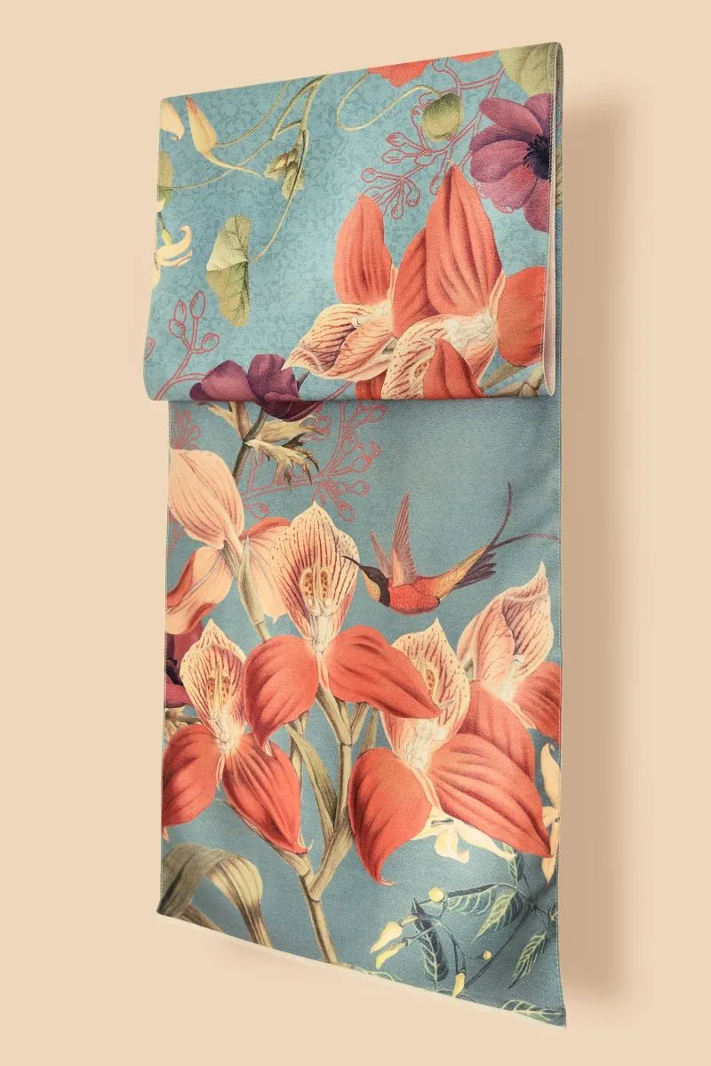 Hummingbird at Dusk Luxury Printed Scarf