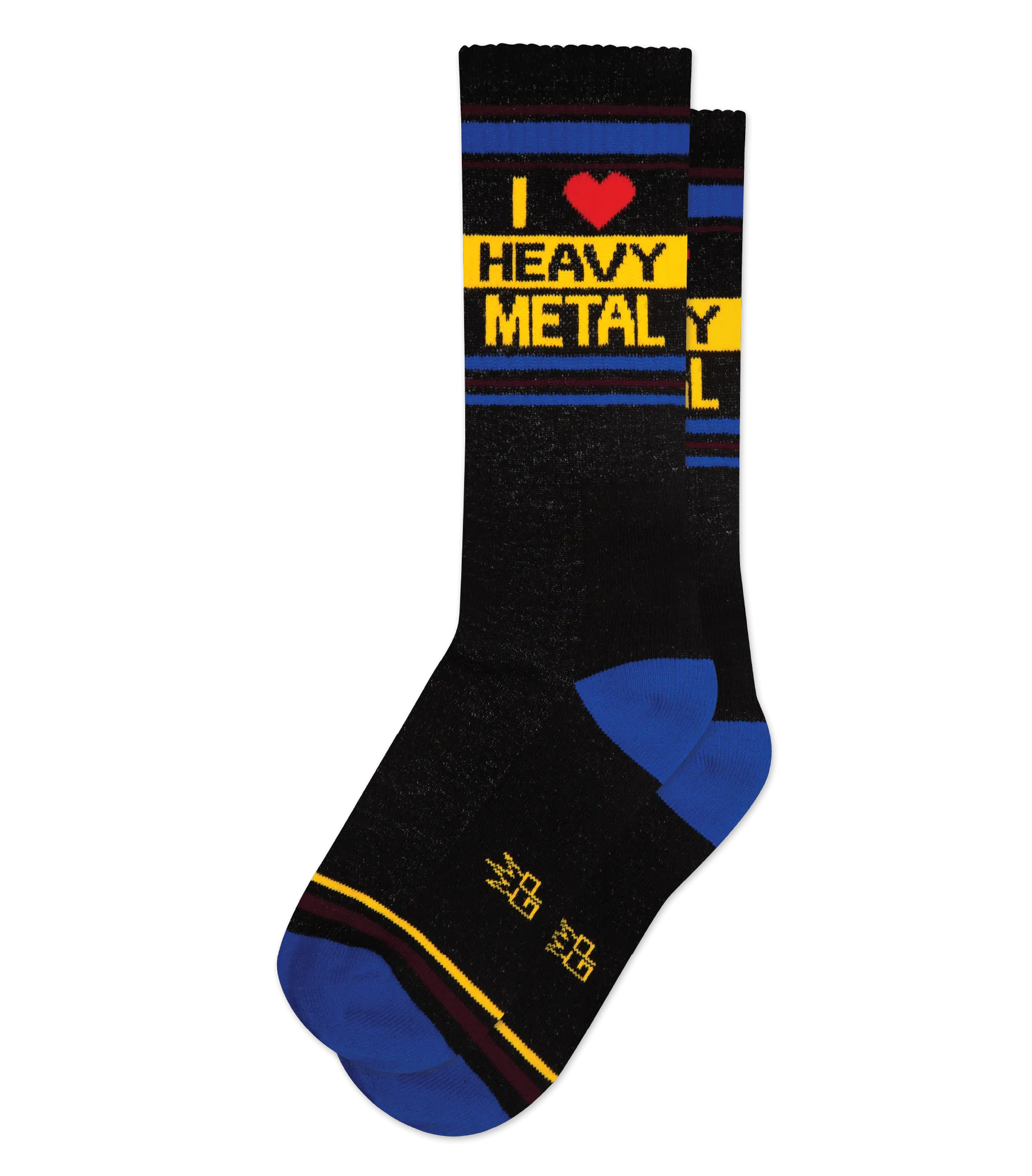 I ❤️ Heavy Metal - Gym Crew Socks