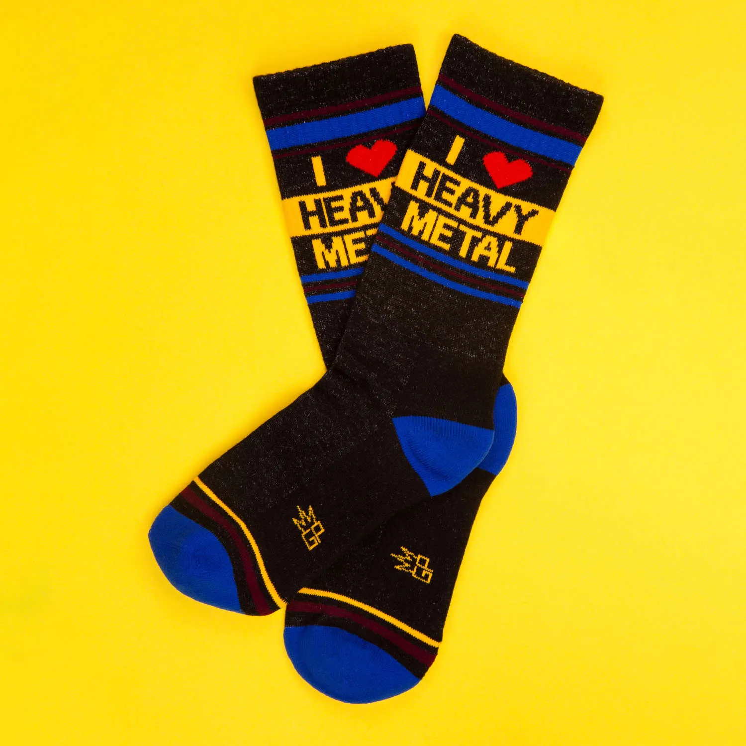 I ❤️ Heavy Metal - Gym Crew Socks