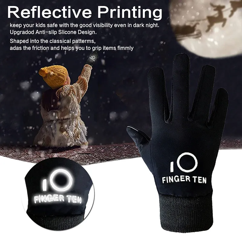 Kids Winter Gloves Warm Outdoor Sports Touch Screen 1Pair