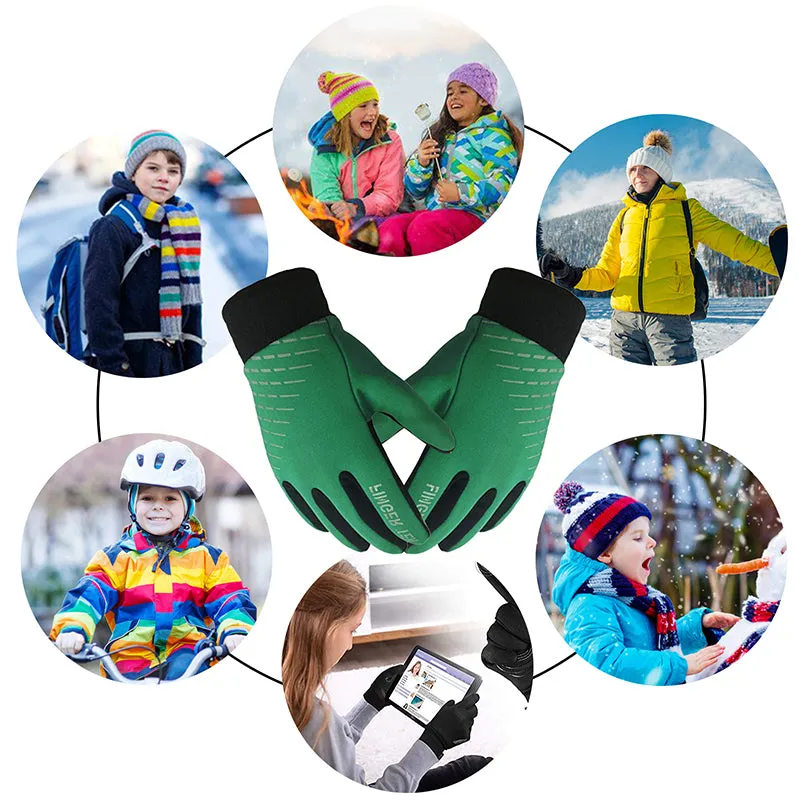 Kids Winter Gloves Warm Outdoor Sports Touch Screen 1Pair