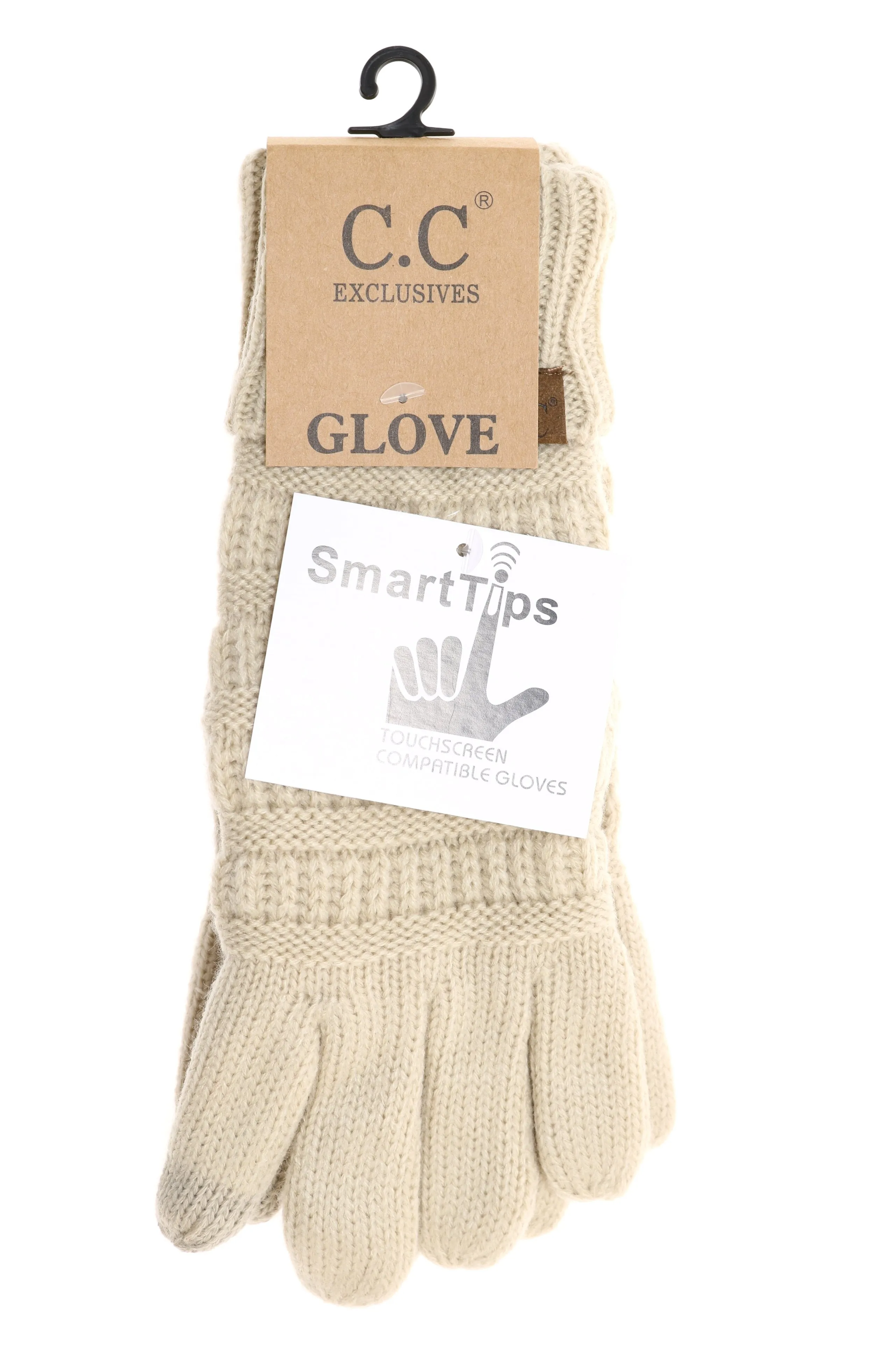 Knit CC Gloves with Lining