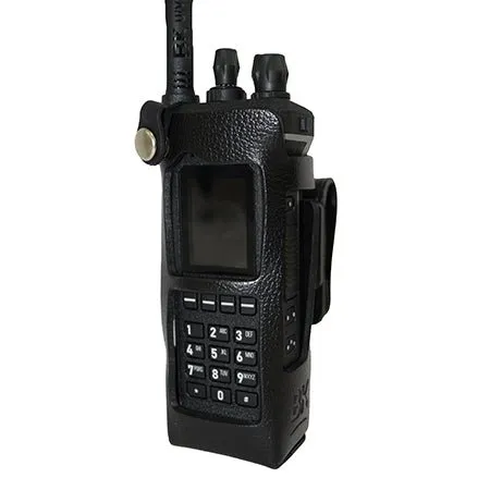 Leather Open Keypad Holster with D-Swivel for BKR9000 Radios BKR0420