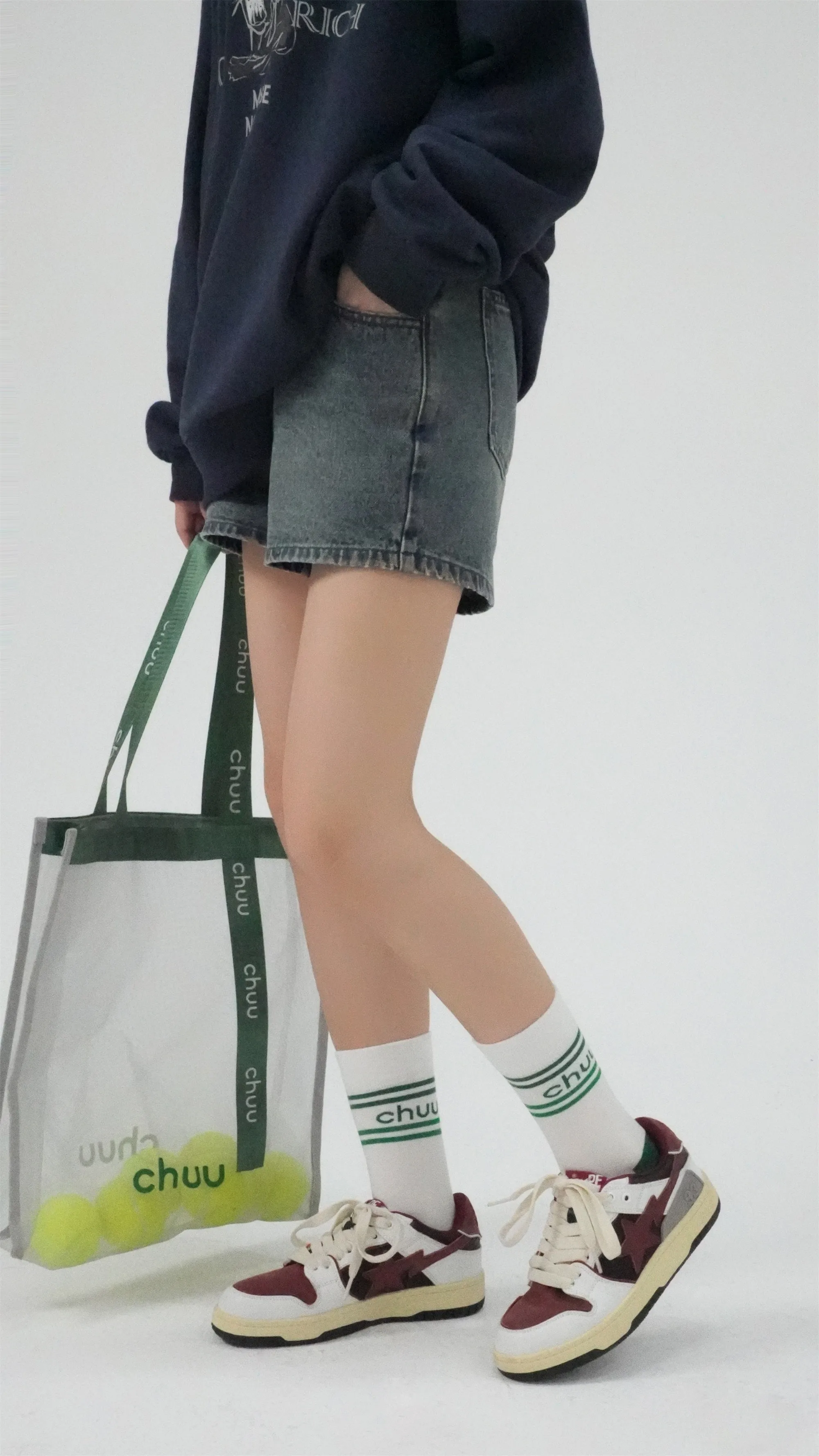 Logo Contrast Daily High Socks