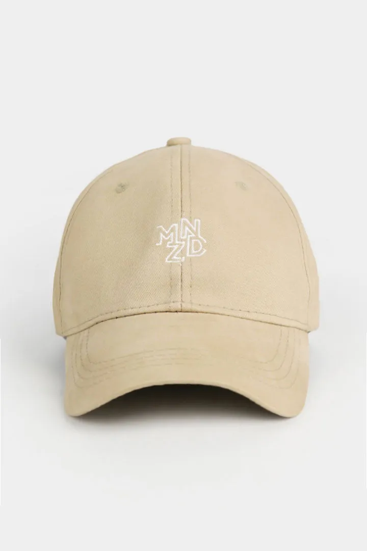 MNDZ Signature Embroidered Cap - Beige