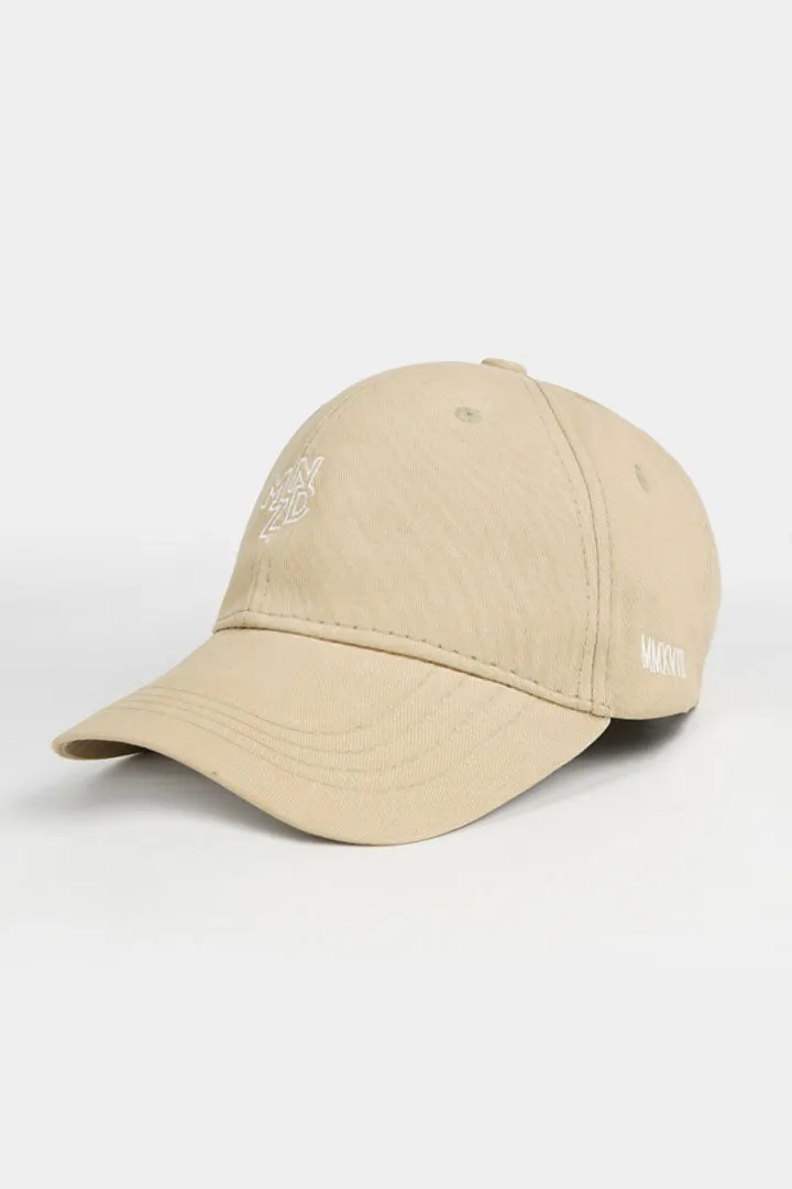 MNDZ Signature Embroidered Cap - Beige