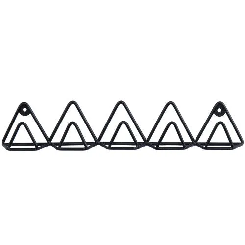 Modern Black Metal Wire Triangle Design Key Rack