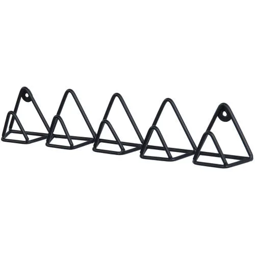 Modern Black Metal Wire Triangle Design Key Rack