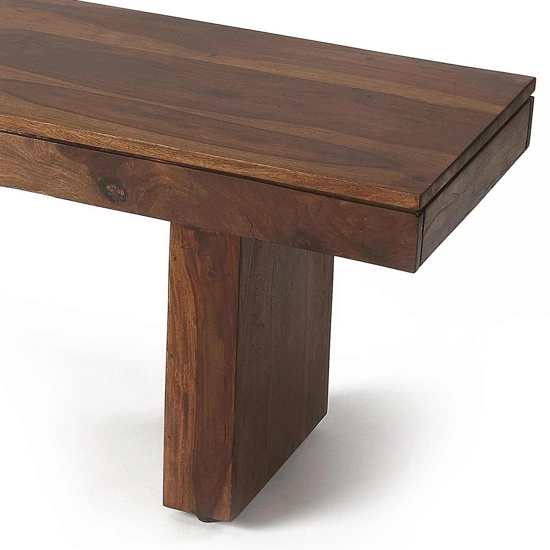 Modern Wood Coffee Table Bench