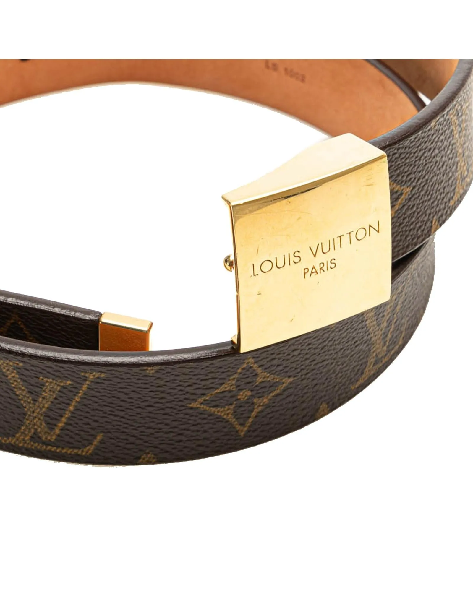 Monogram Canvas Belt with Gold-Tone Buckle