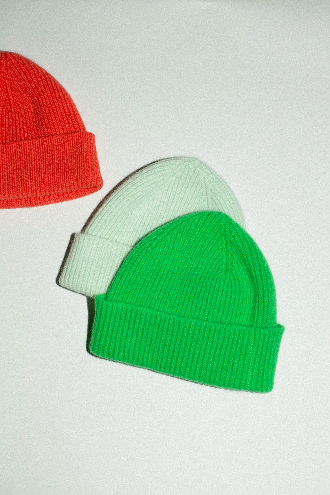 Neon Green Cashmere Bea Beanie