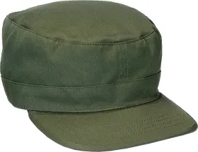 Olive Drab - Adjustable Military Fatigue Cap - Polyester Cotton