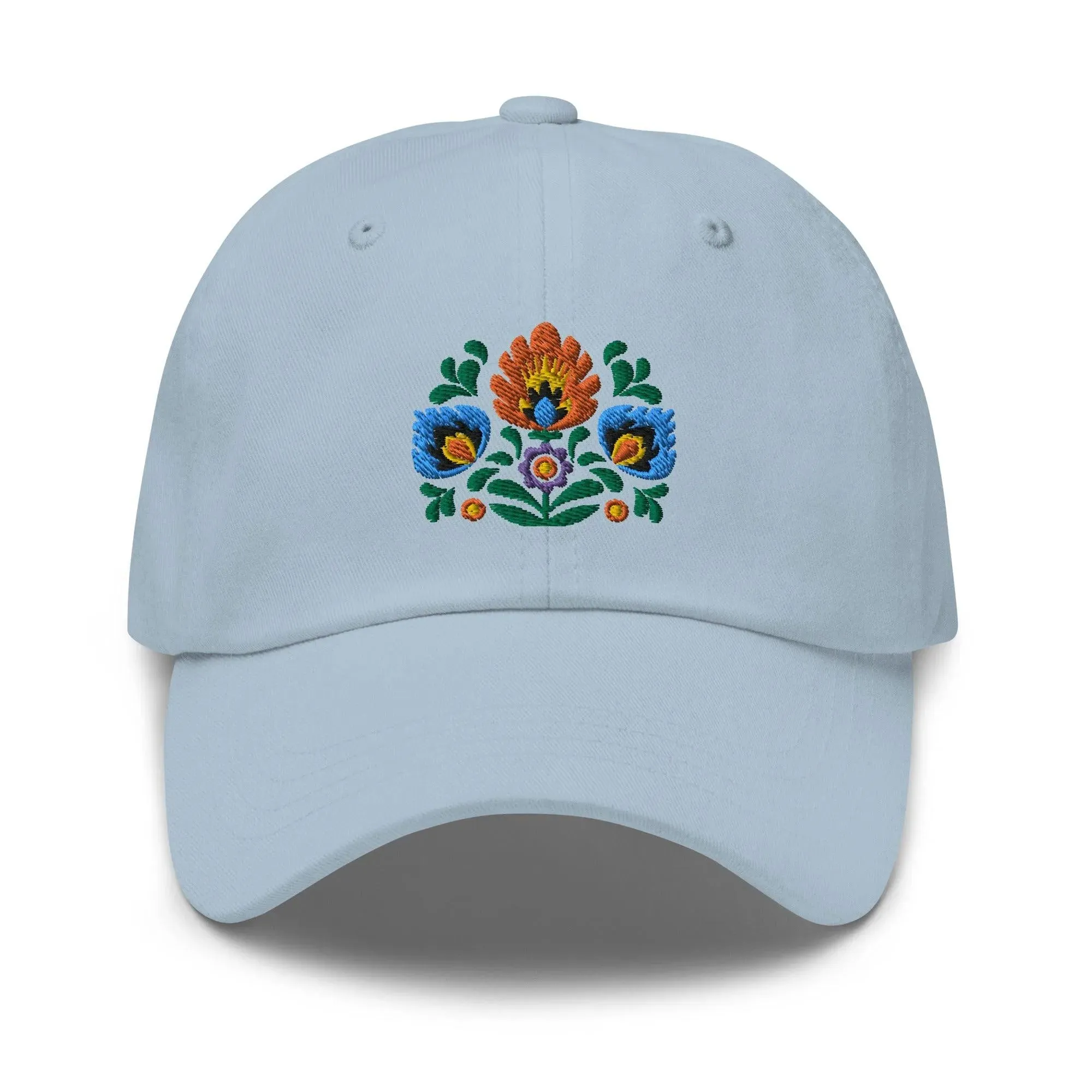 Polish Wycinanki Embroidered Dad Hat