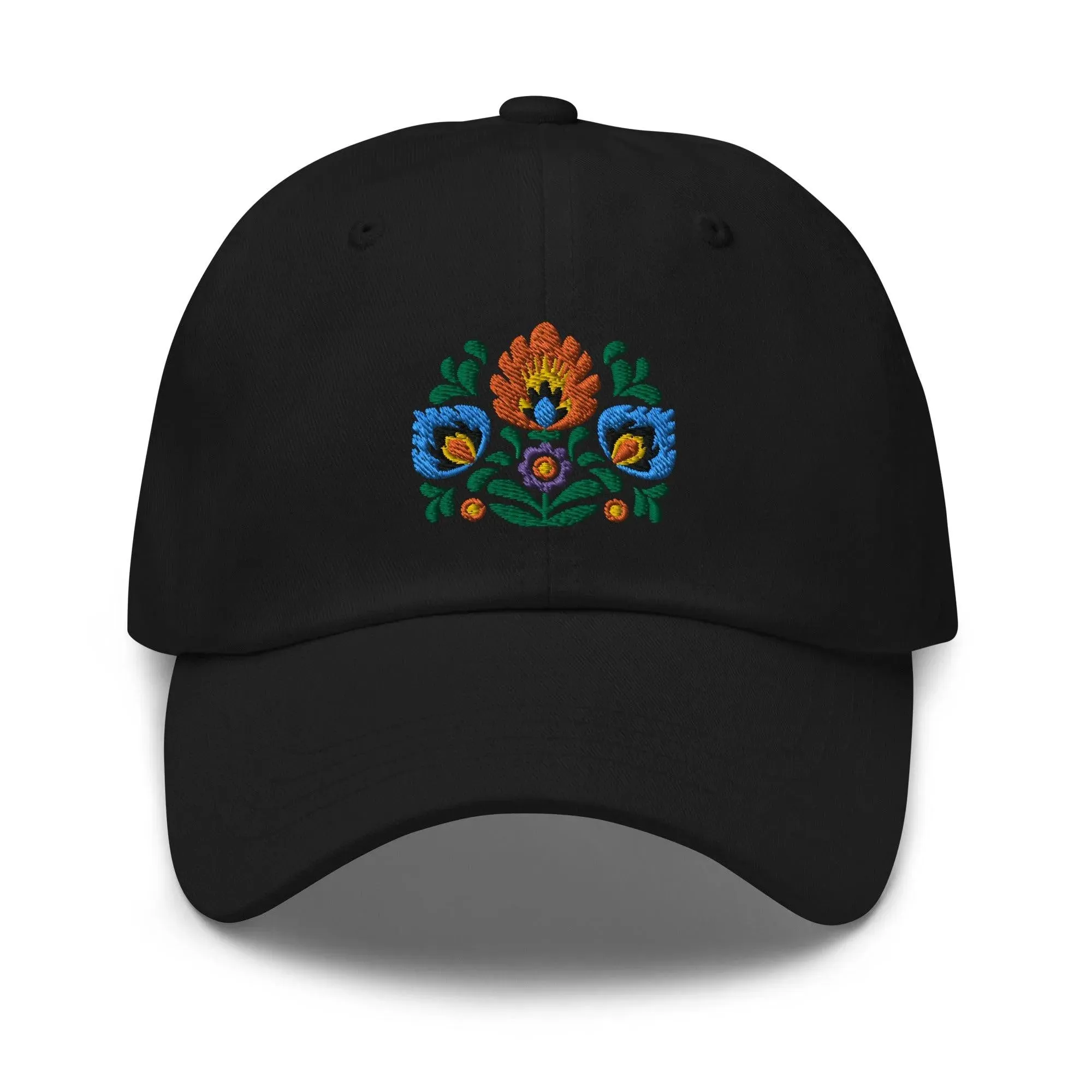 Polish Wycinanki Embroidered Dad Hat