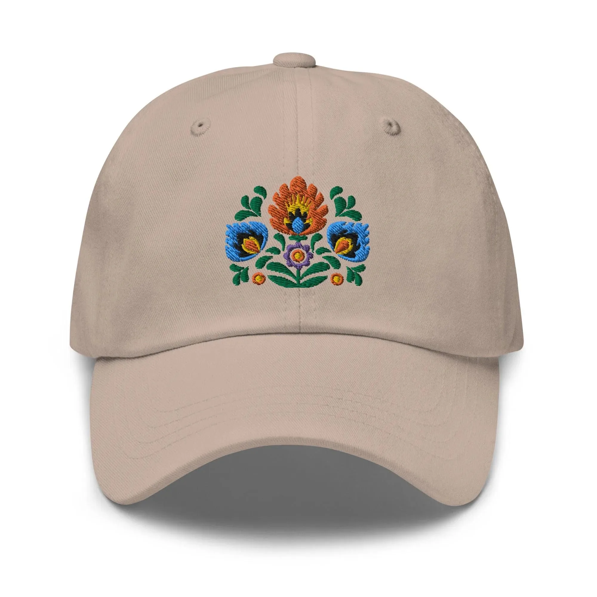 Polish Wycinanki Embroidered Dad Hat