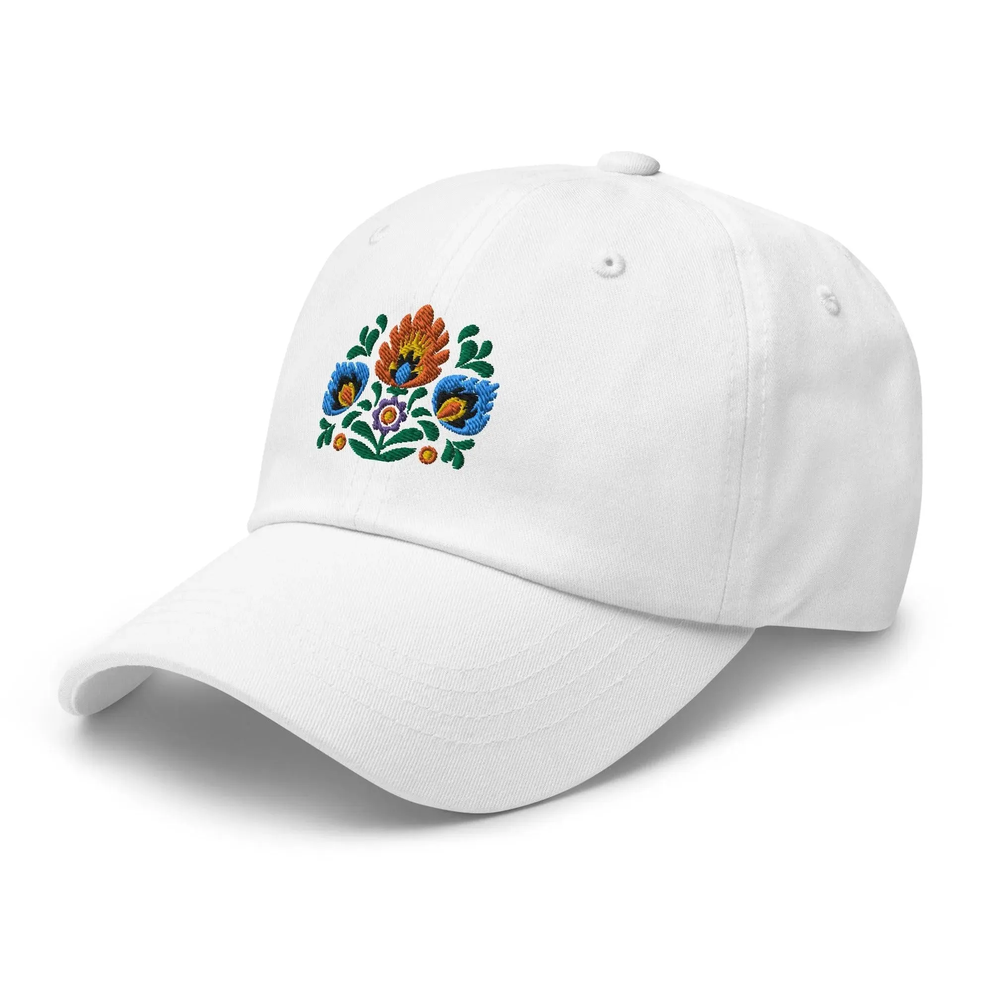 Polish Wycinanki Embroidered Dad Hat