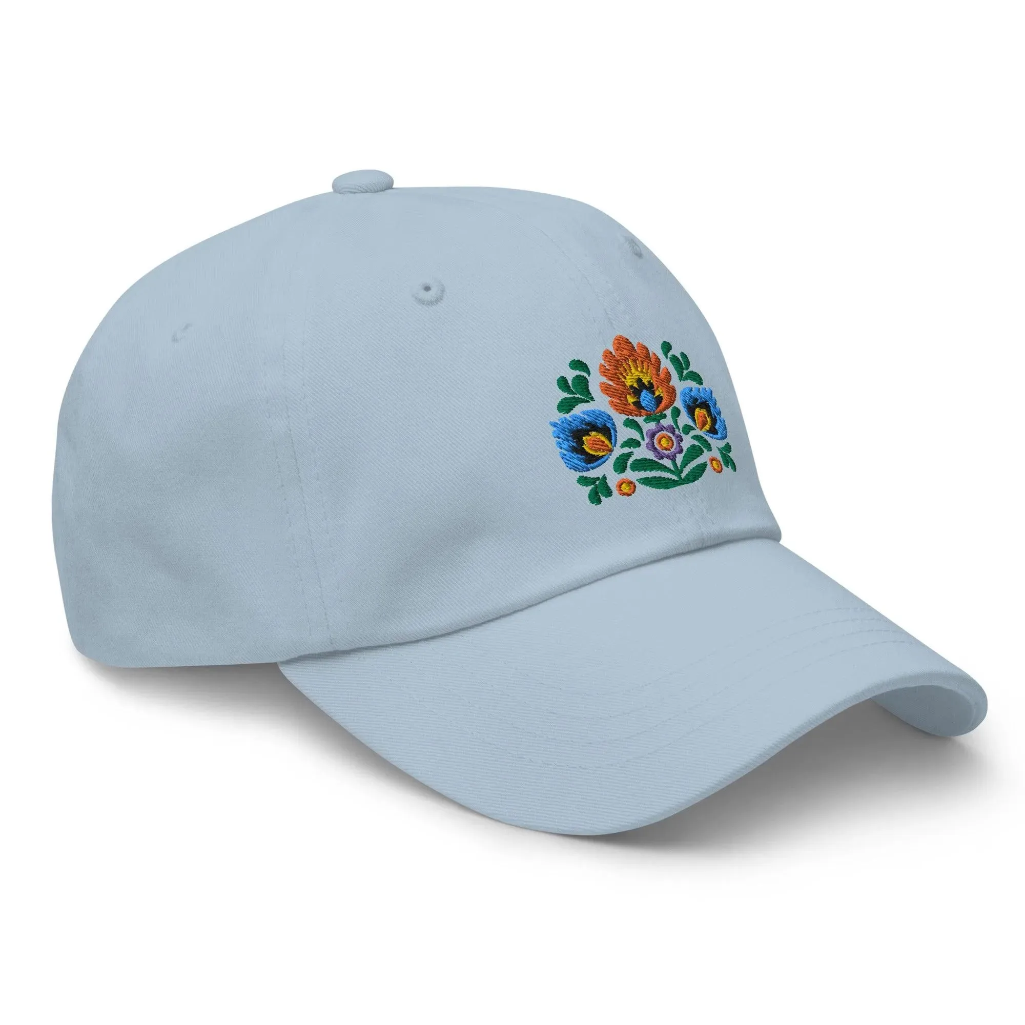 Polish Wycinanki Embroidered Dad Hat